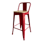 Taburete de Bar Tolix Asiento de Madera 66cm - Miniatura 3