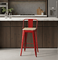 Taburete de Bar Tolix Asiento de Madera 66cm - Miniatura 2