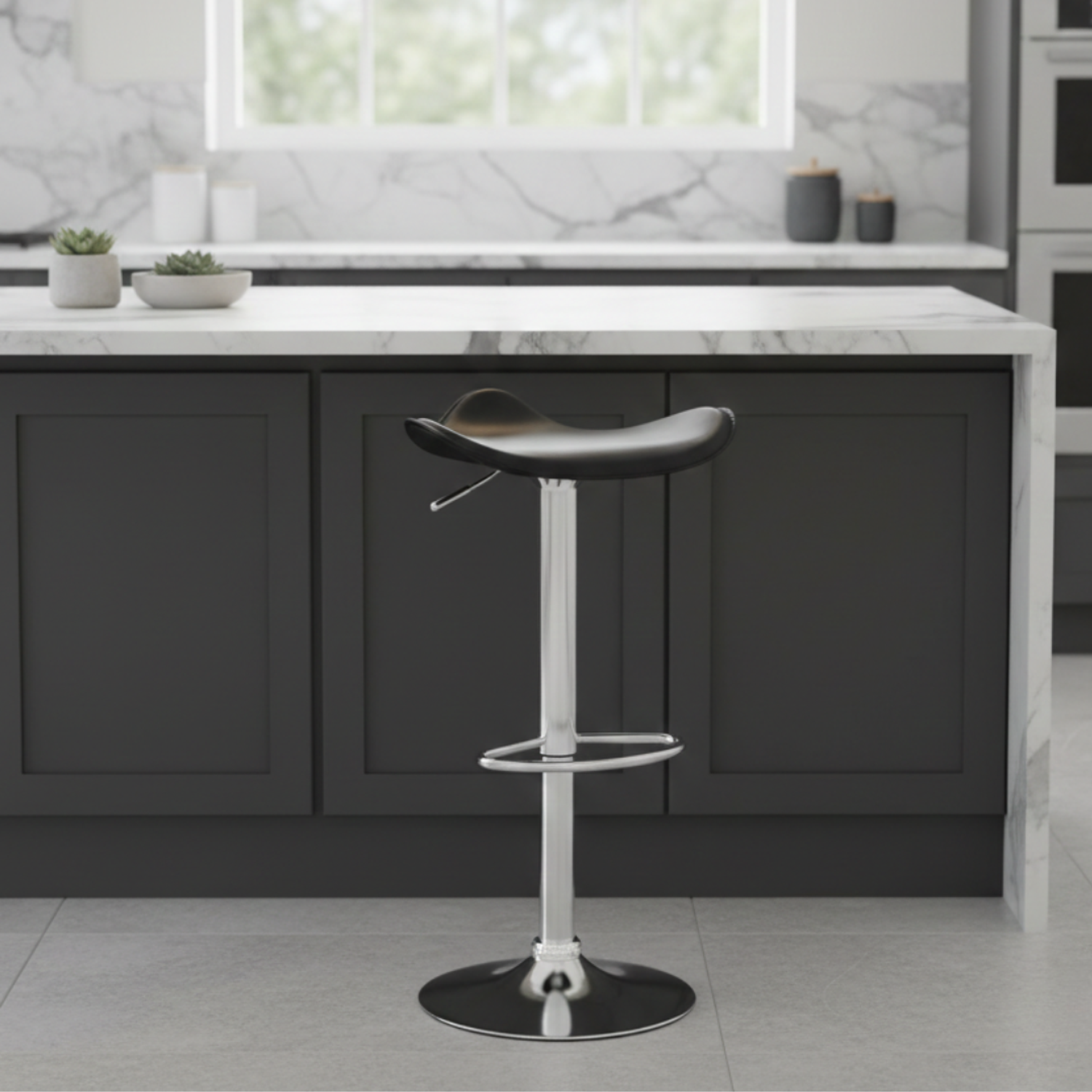  Taburete Rectangular de Eco cuero 4