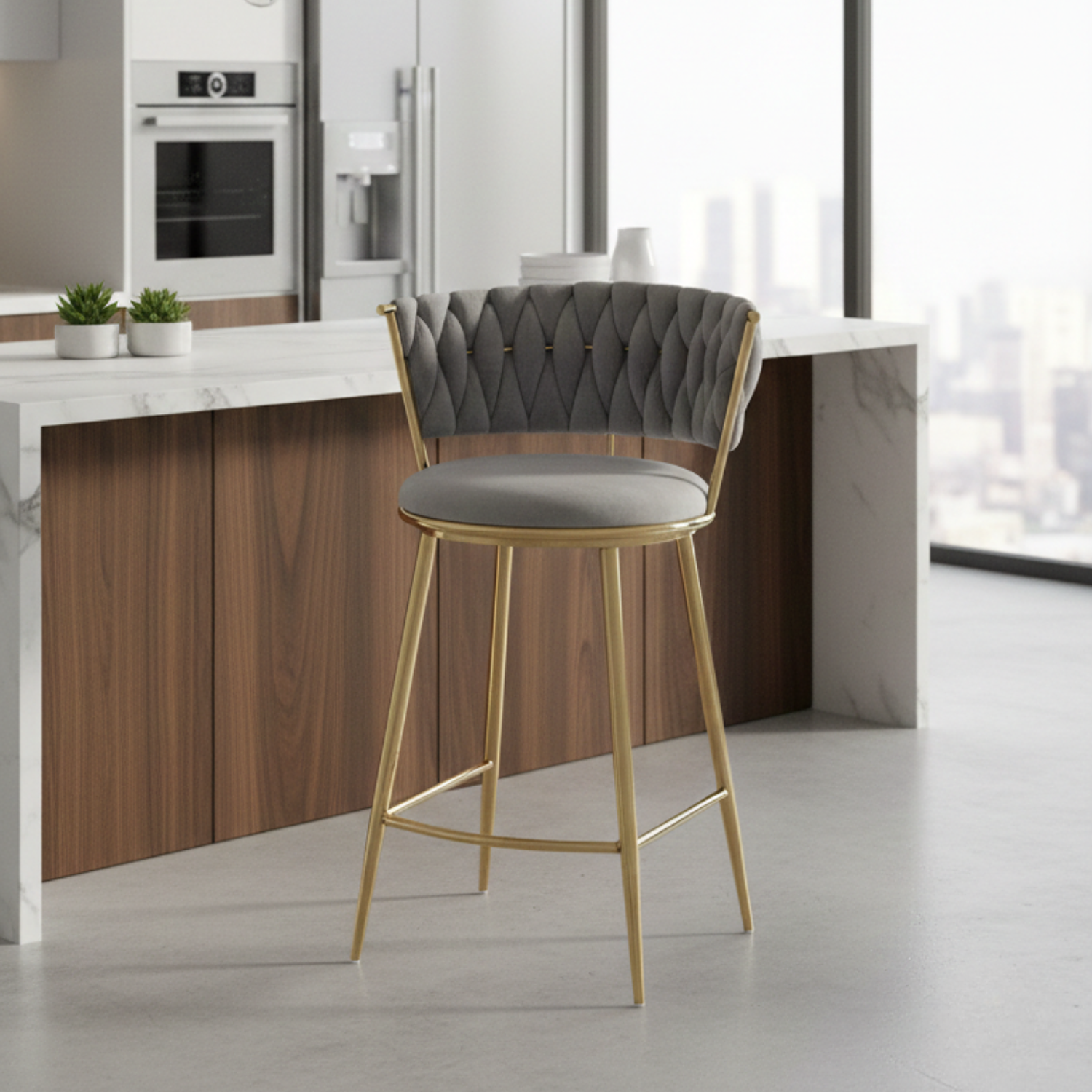 Taburete Bar Queen Fijo 1