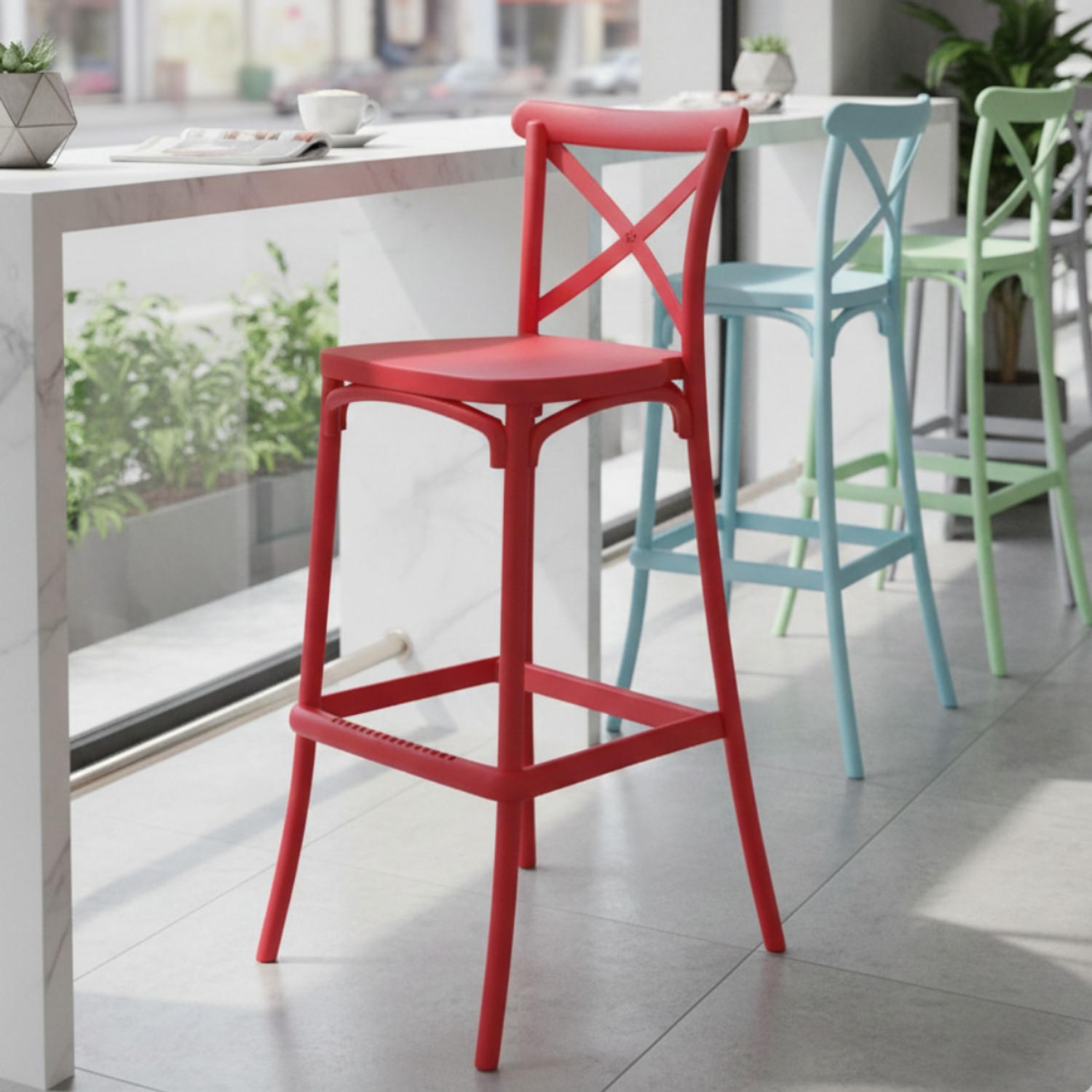 Taburete Danubio Live Crossback 74cm 3