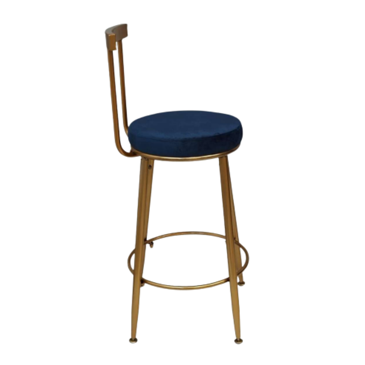 Taburete Bar Icon Felpa Azul 65cm 3
