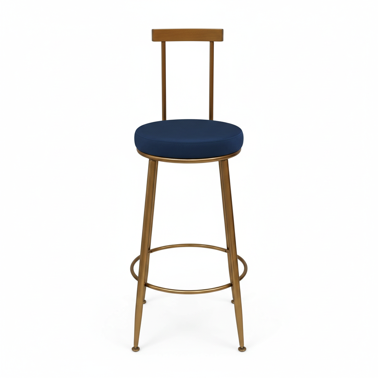 Taburete Bar Icon Felpa Azul 65cm 4