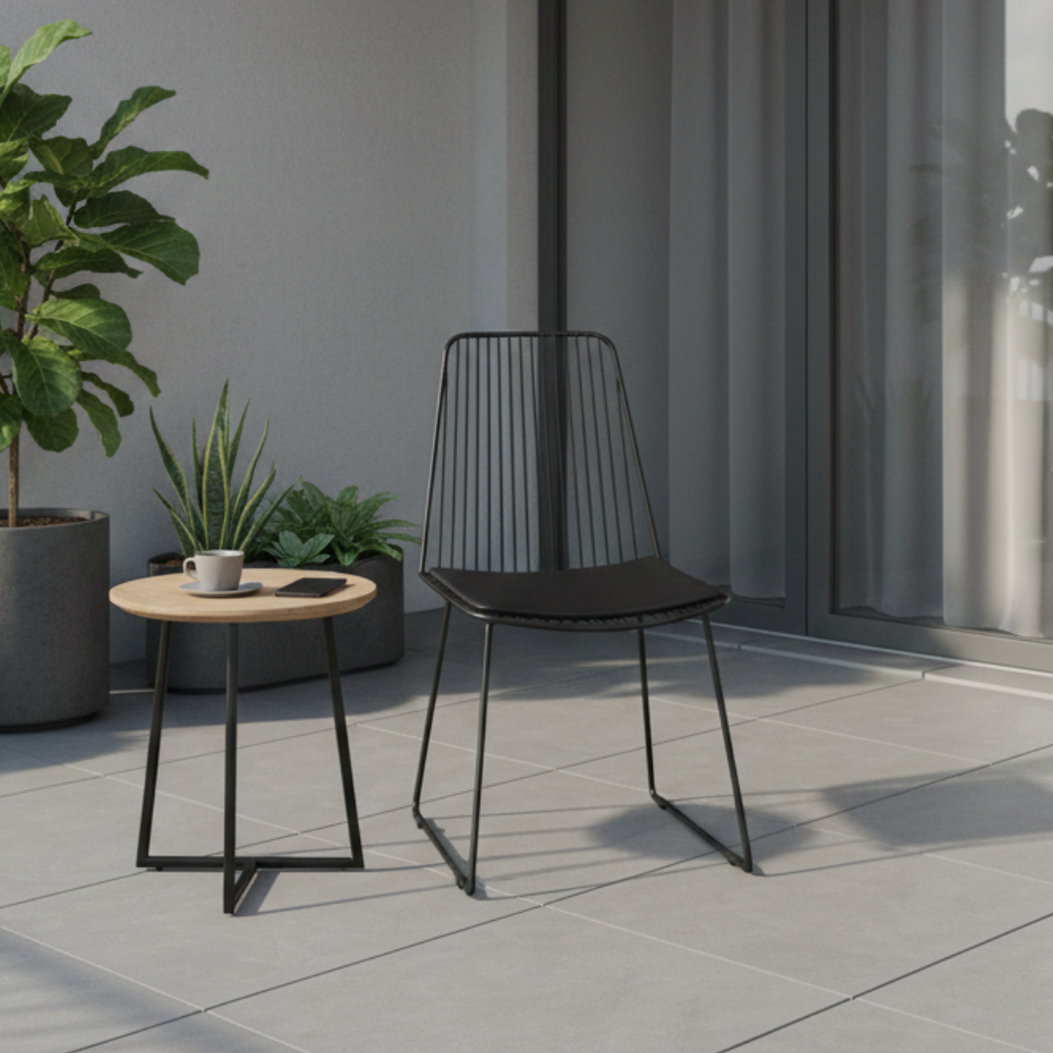 Silla Elegant con Cojín de Ecocuero 3