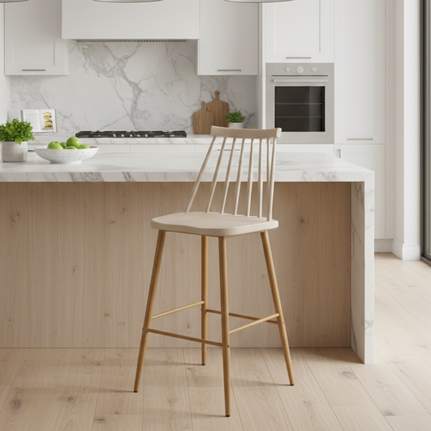 Taburete Reims Patas Color Madera 5