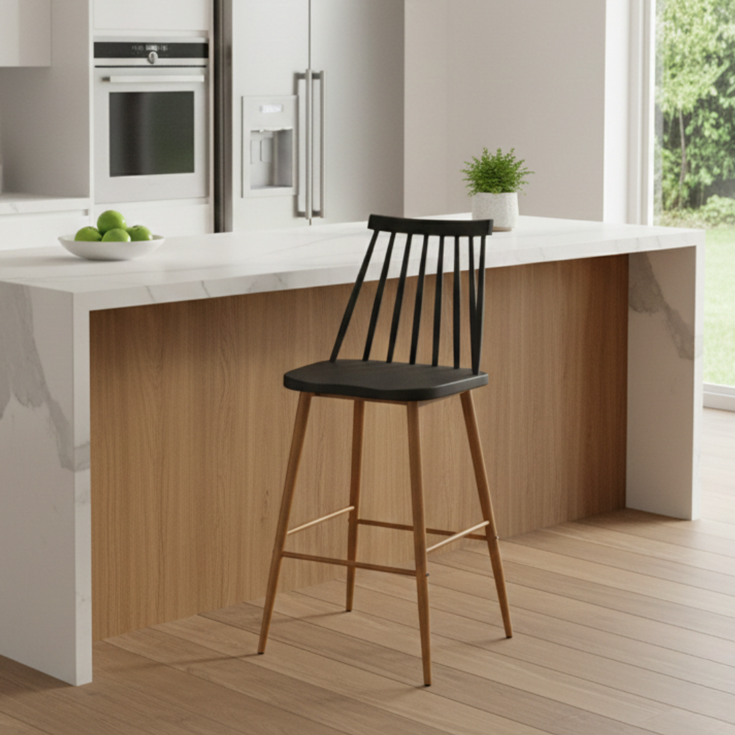 Taburete Reims Patas Color Madera 7