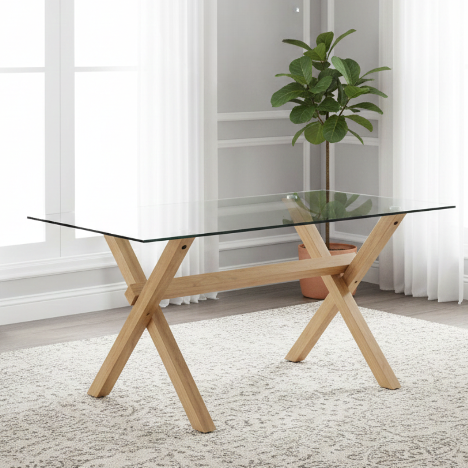 Mesa Bursa 130x80cm de Vidrio 1