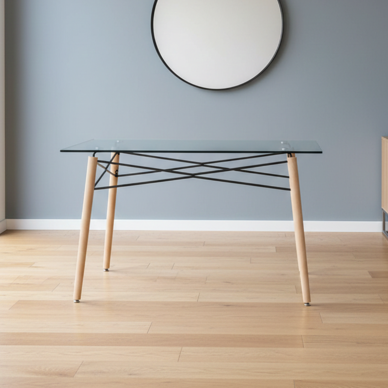 Mesa Vidrio Rectangular Eiffel 160x90cm 2