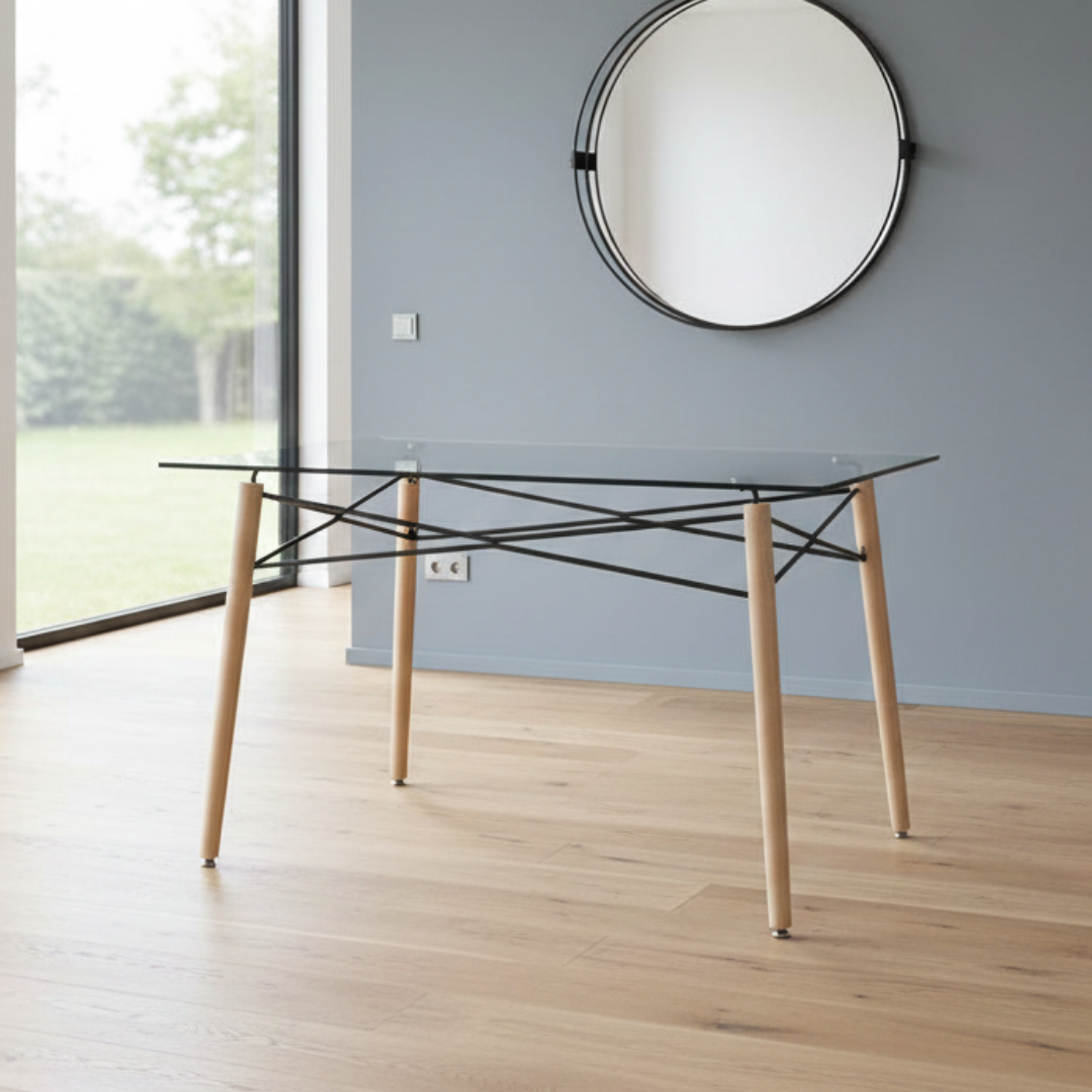 Mesa Vidrio Rectangular Eiffel 160x90cm 1