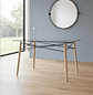 Mesa Vidrio Rectangular Eiffel 160x90cm - Miniatura 1