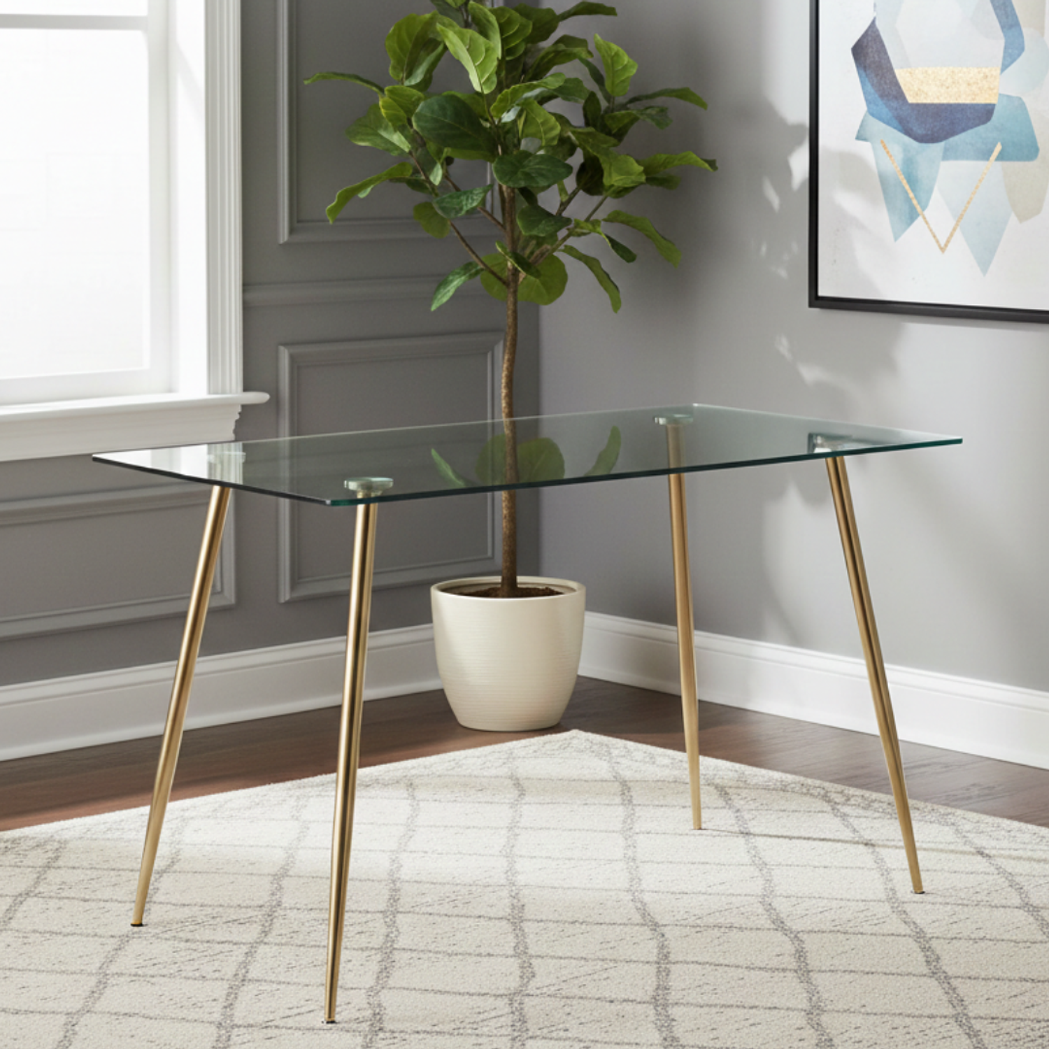 Mesa Lyon Rectangular Vidrio 120cm 7