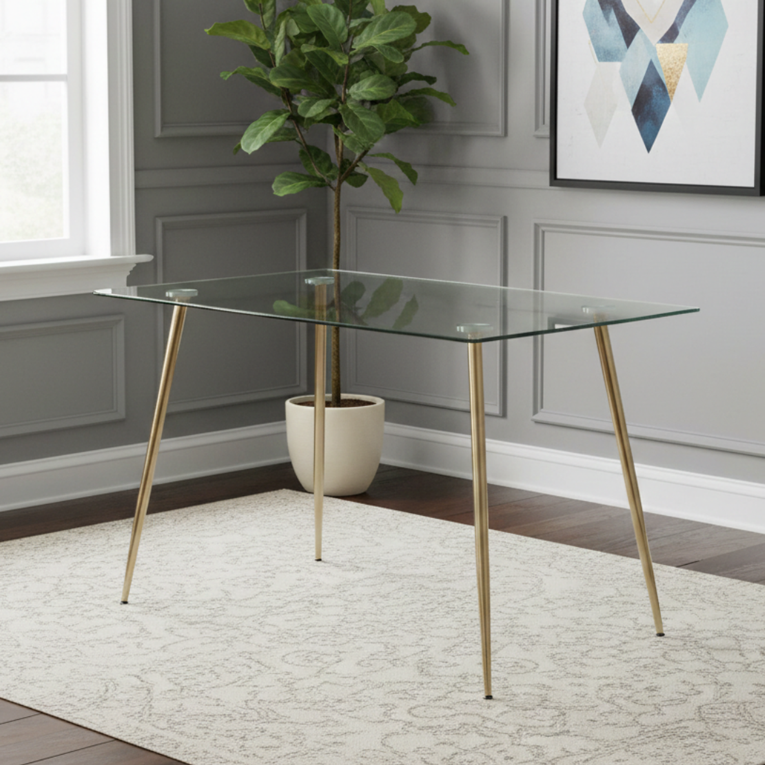 Mesa Lyon Rectangular Vidrio 120cm 8