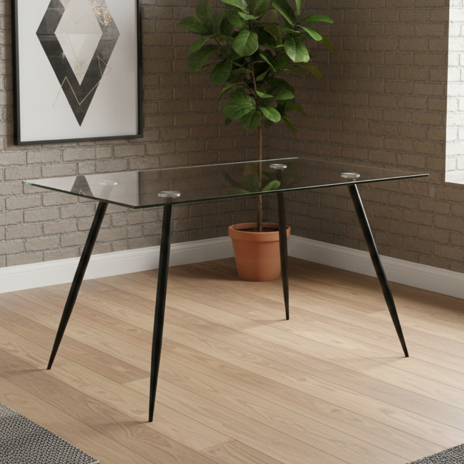 Mesa Lyon Rectangular Vidrio 120cm 11