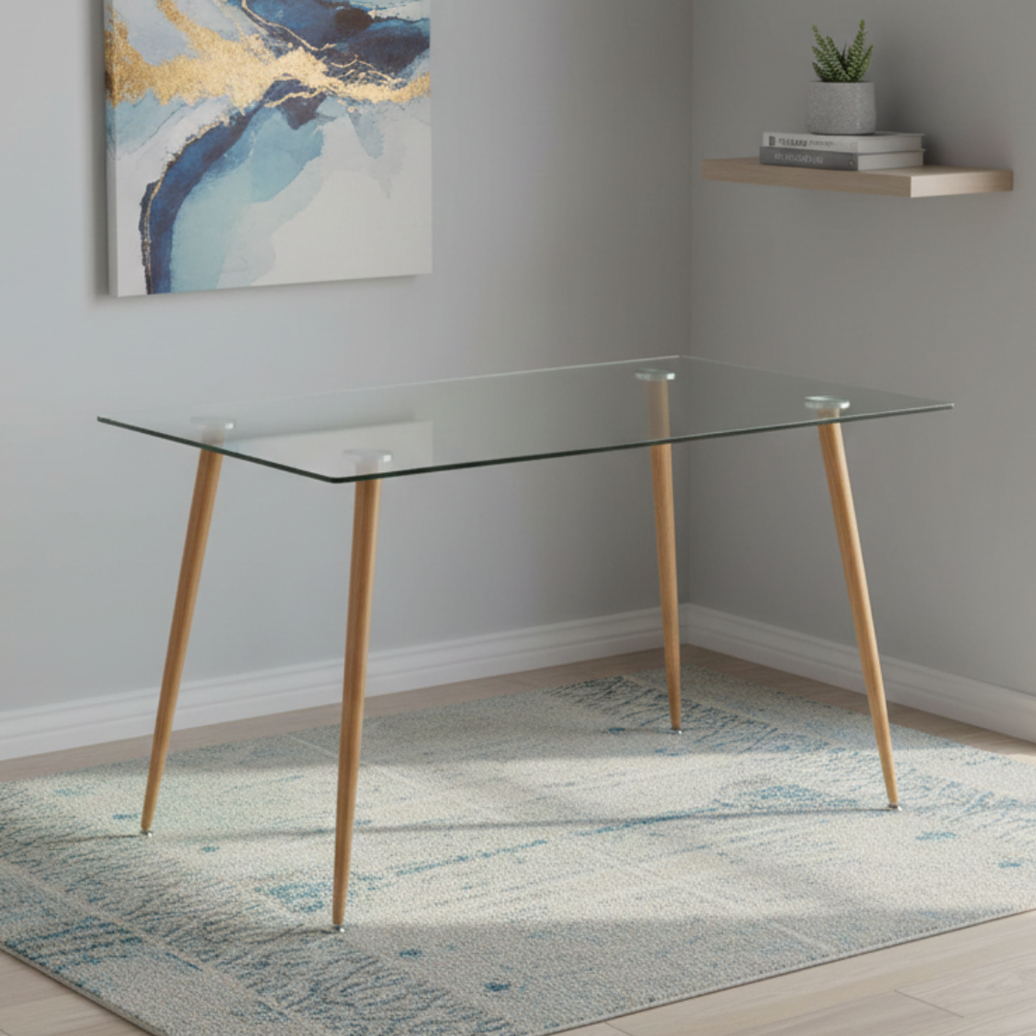 Mesa Lyon Rectangular Vidrio 120cm 1