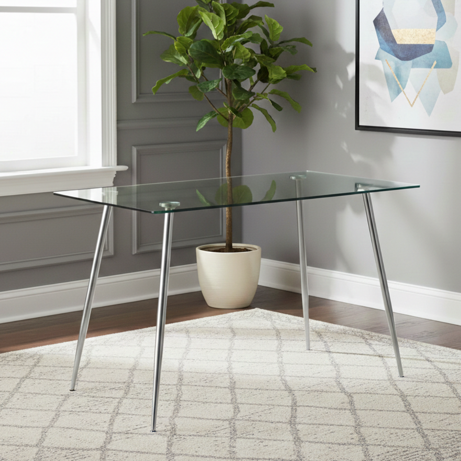 Mesa Lyon Rectangular Vidrio 120cm 4