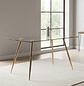 Mesa Rectangular Lyon de Vidrio 160 cm  - Miniatura 3