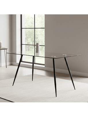 Mesa Rectangular Lyon de Vidrio 160 cm 