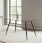 Mesa Rectangular Lyon de Vidrio 160 cm  - Miniatura 1