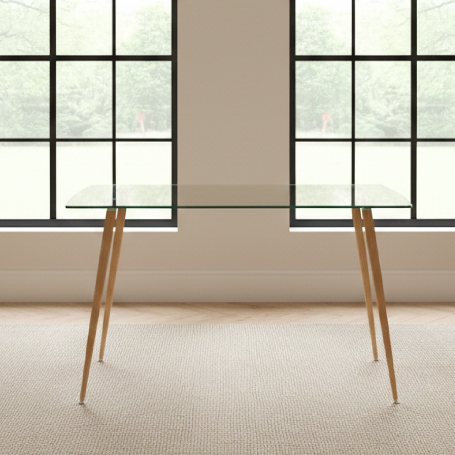 Mesa Rectangular Lyon de Vidrio 160 cm  7