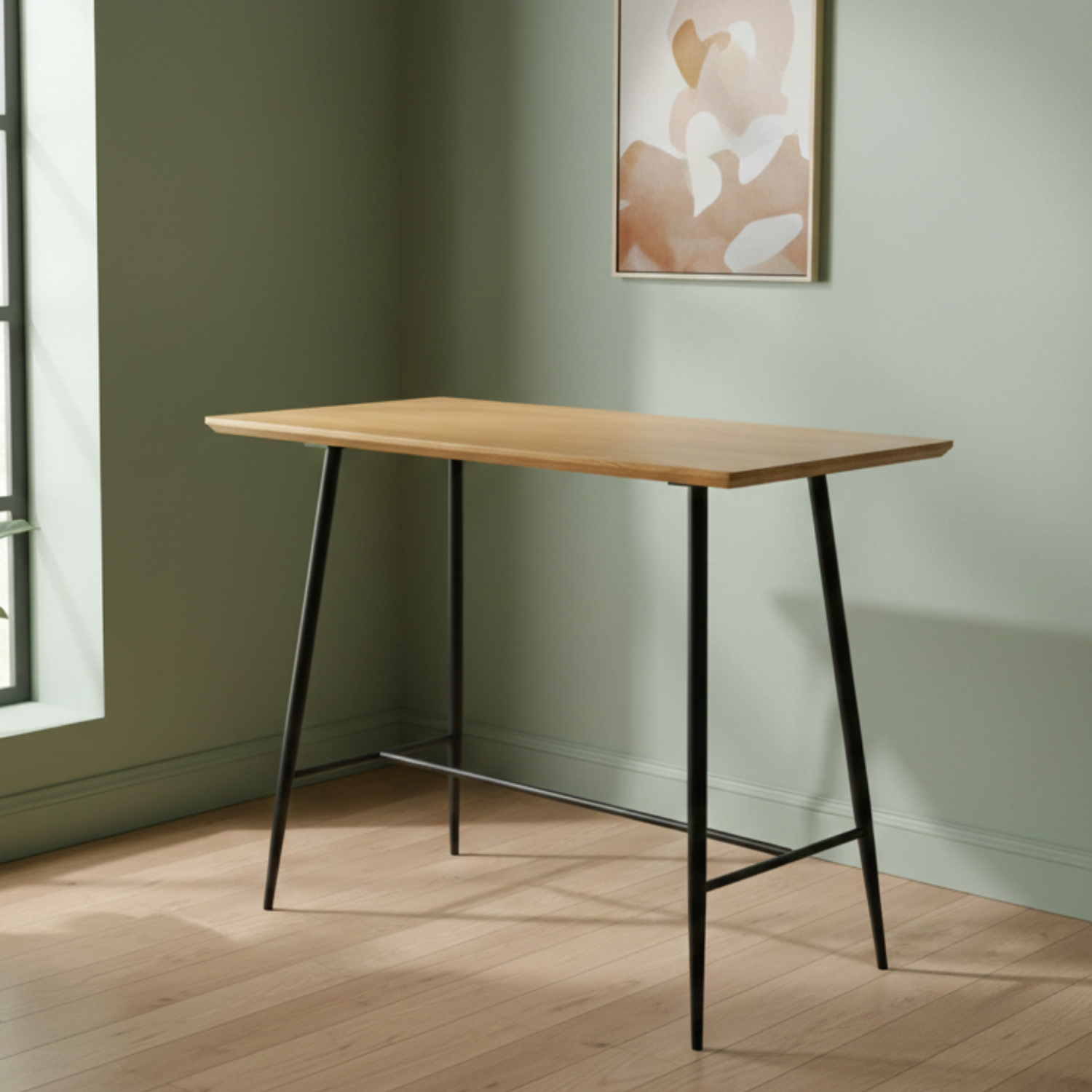 Mesa de Bar Rectangular de Madera 2