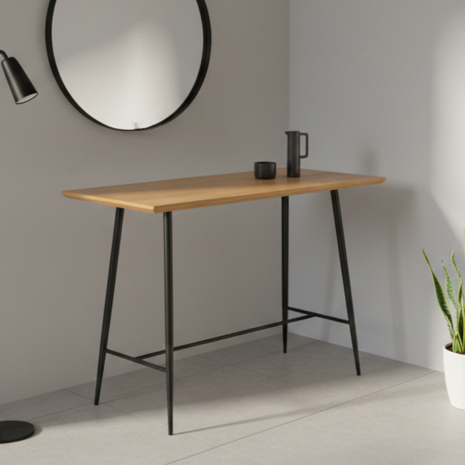 Mesa de Bar Rectangular de Madera 1