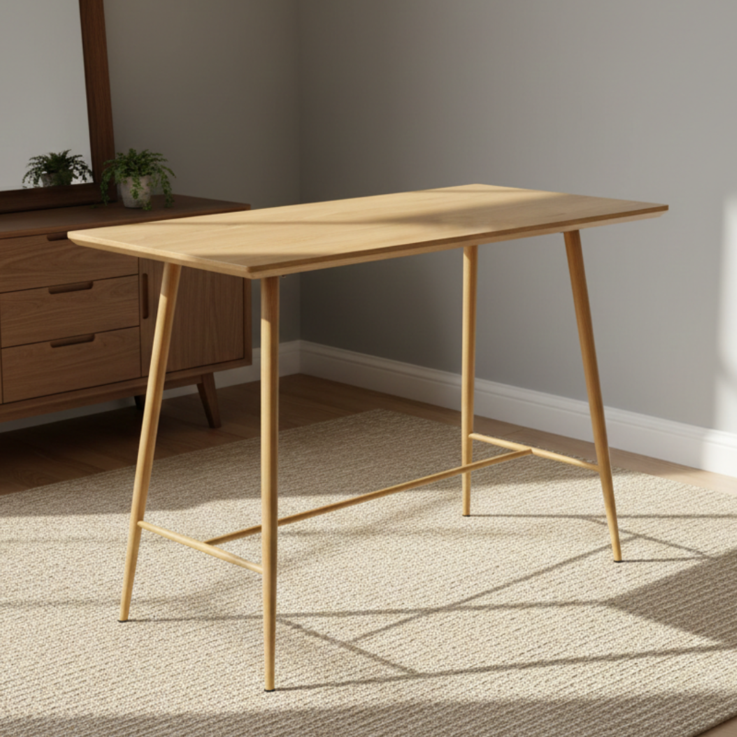 Mesa de Bar Rectangular de Madera 7