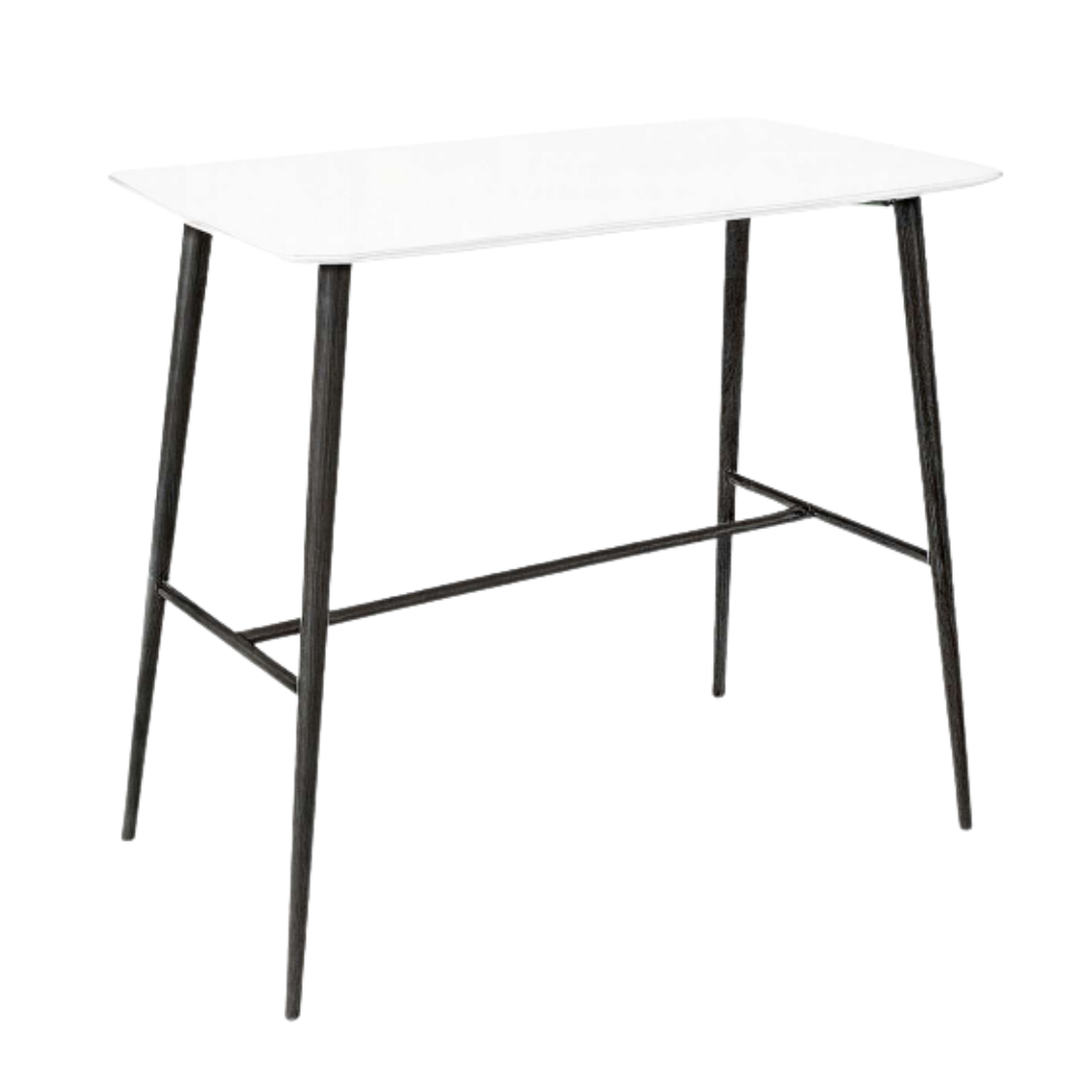 Mesa Bar Rectangular Cubierta Blanca 6