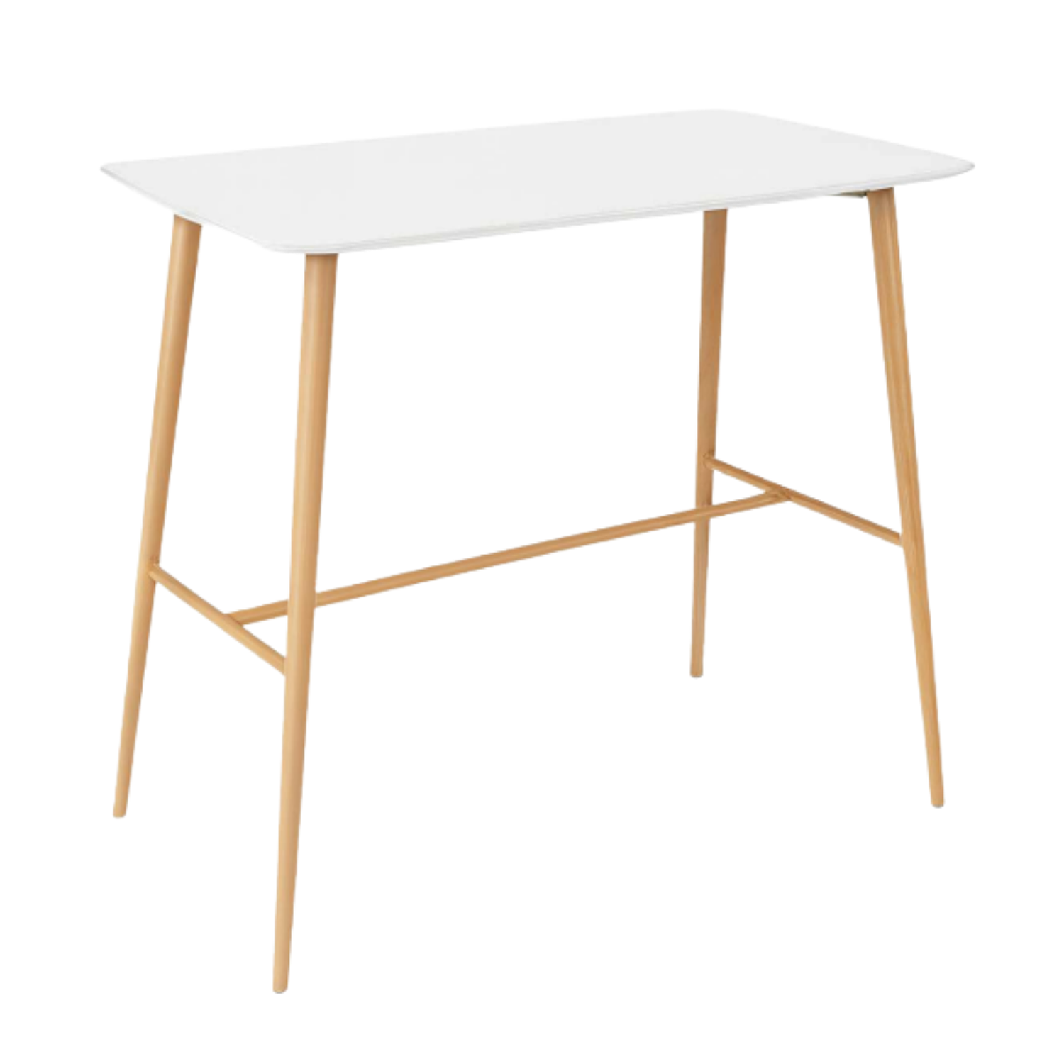 Mesa Bar Rectangular Cubierta Blanca 3