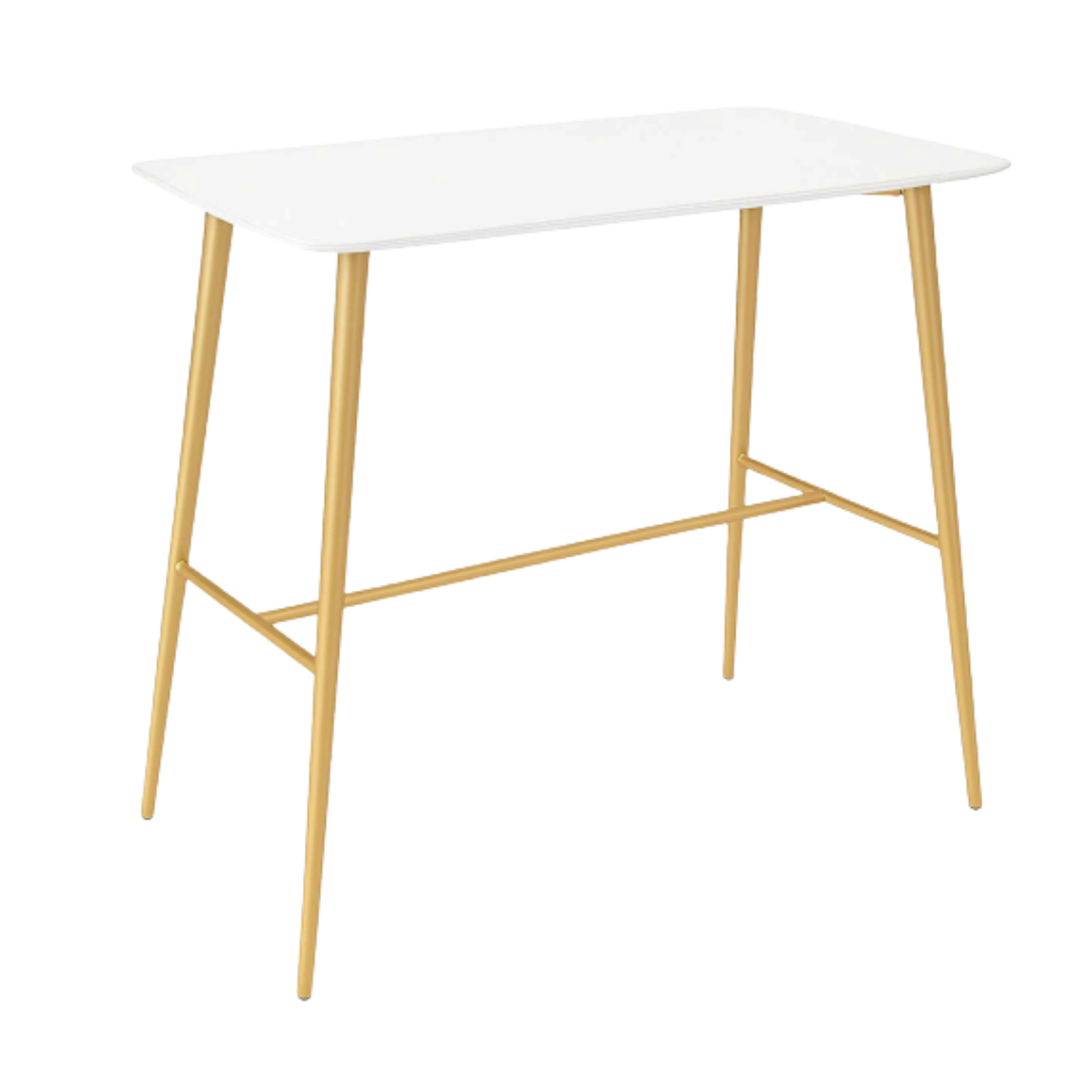 Mesa Bar Rectangular Cubierta Blanca 9