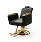 Silla de Peluquería Profesional Reclinable Negra con Base Hidráulica Dorada | Legado Dorado – DHANI Store - Miniatura 3