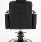 Silla de Peluquería Profesional Reclinable Negra con Base Hidráulica Dorada | Legado Dorado – DHANI Store - Miniatura 4