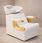 Lavapelo Profesional para Peluquería  Blanco con Detalles Dorado| DHANI Store Dinasty - Miniatura 2