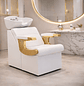 Lavapelo Profesional para Peluquería  Blanco con Detalles Dorado| DHANI Store Dinasty - Miniatura 1