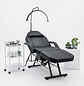 Camilla Estética Profesional Reclinable Negra para Pestañas, Cejas y Cosmetología | Oníx Negra | Dhani - Miniatura 6