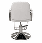 Silla de Peluquería Profesional Hidráulica Blanca, Negra o Gris con Base Cromada y Apoyapiés - Miniatura 3