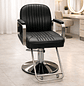 Silla de Peluquería Profesional Hidráulica Blanca, Negra o Gris con Base Cromada y Apoyapiés - Miniatura 5