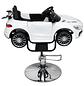 Silla para Barberia de Niños Auto Mercedes Blanco - Miniatura 4