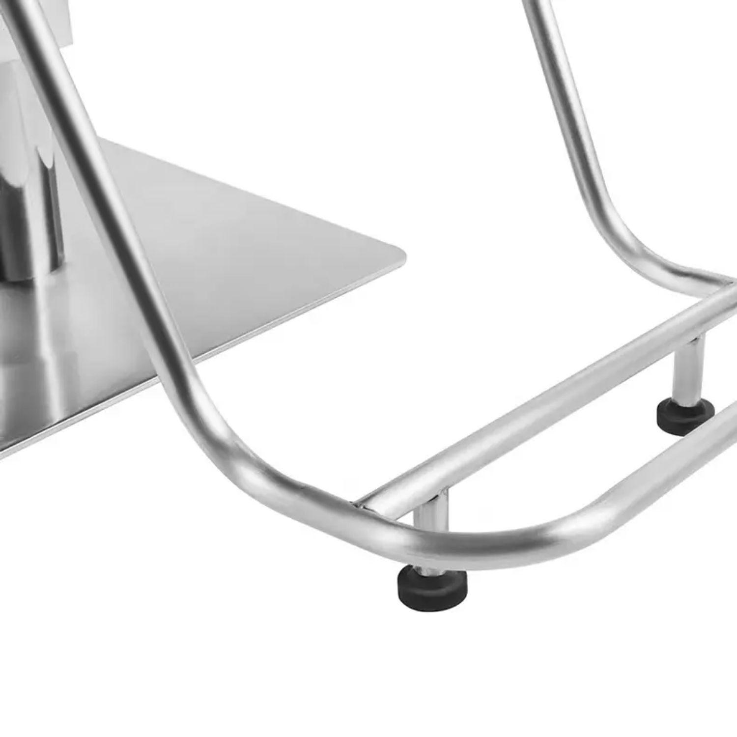 Sillón de Barbería Profesional Hidráulico Negro con Apoyapiés y Base Metálica Line Pro 6