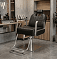 Sillón de Barbería Profesional Hidráulico Negro con Apoyapiés y Base Metálica Line Pro - Miniatura 5
