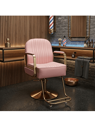 Sillon Peluqueria de Eco Cuero con Apoya Pies