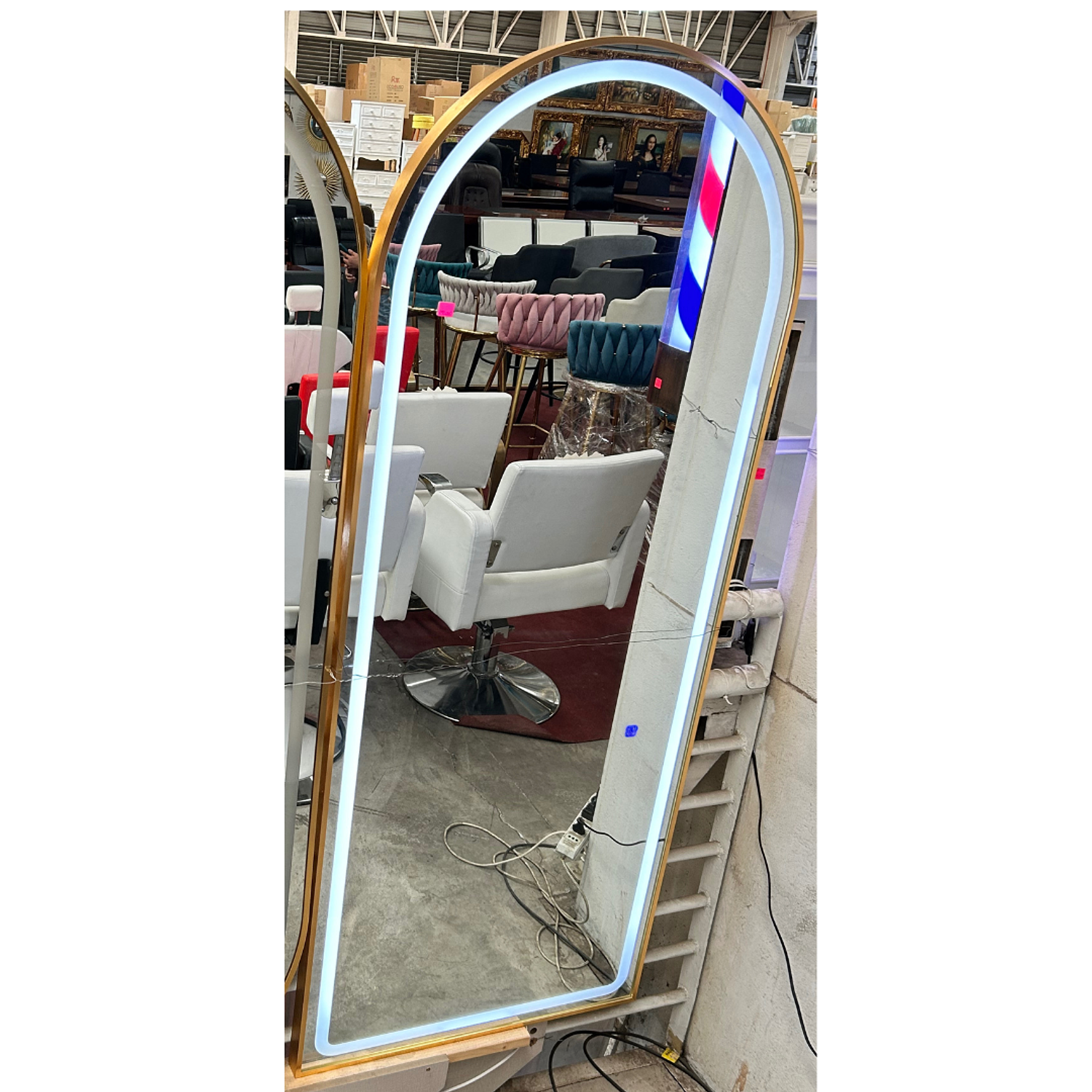 Espejo con Luz LED de Cuerpo Completo 180x70 cm con Marco 6