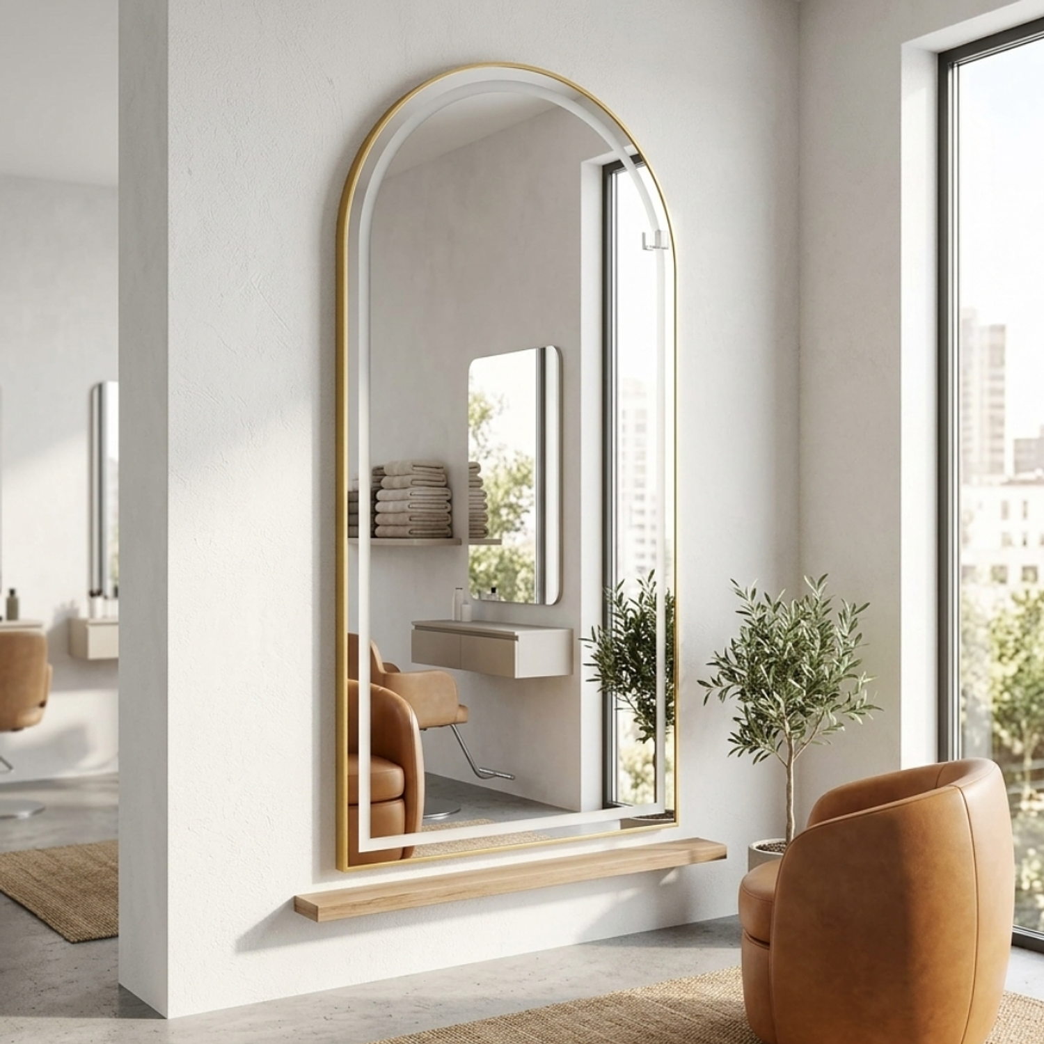 Espejo con Luz LED para Pared 150x70cm con Luz Touch  4