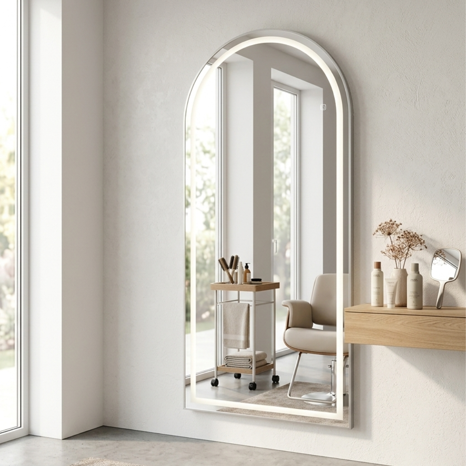 Espejo con Luz LED para Pared 150x70cm con Luz Touch  7