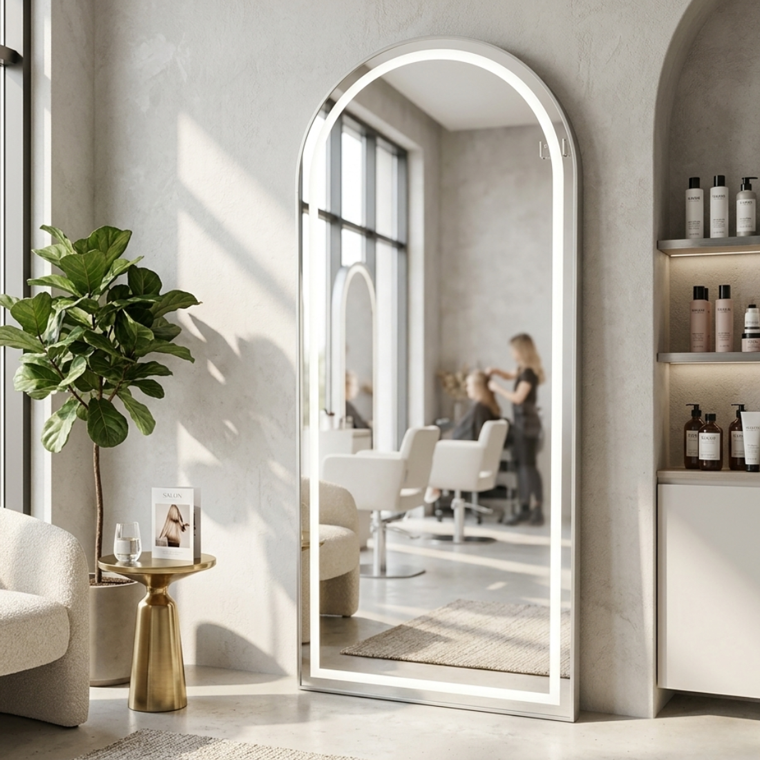 Espejo con Luz LED para Pared 150x70cm con Luz Touch  8