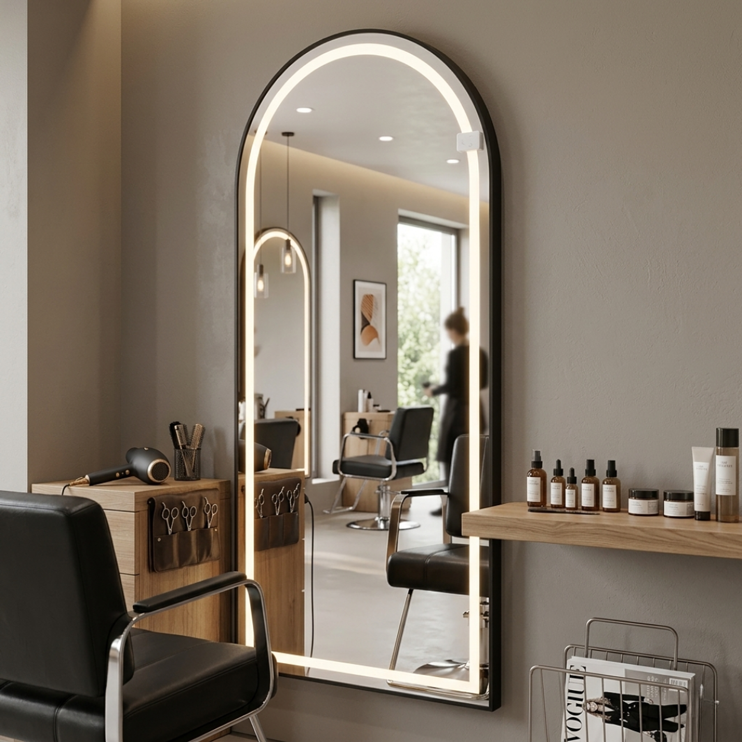 Espejo con Luz LED para Pared 150x70cm con Luz Touch  1