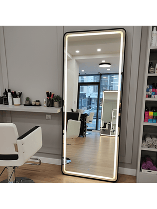 Espejo con Luz LED Rectangular 170x70 cm con Luz Regulable y Encendido Táctil Lumina Pro