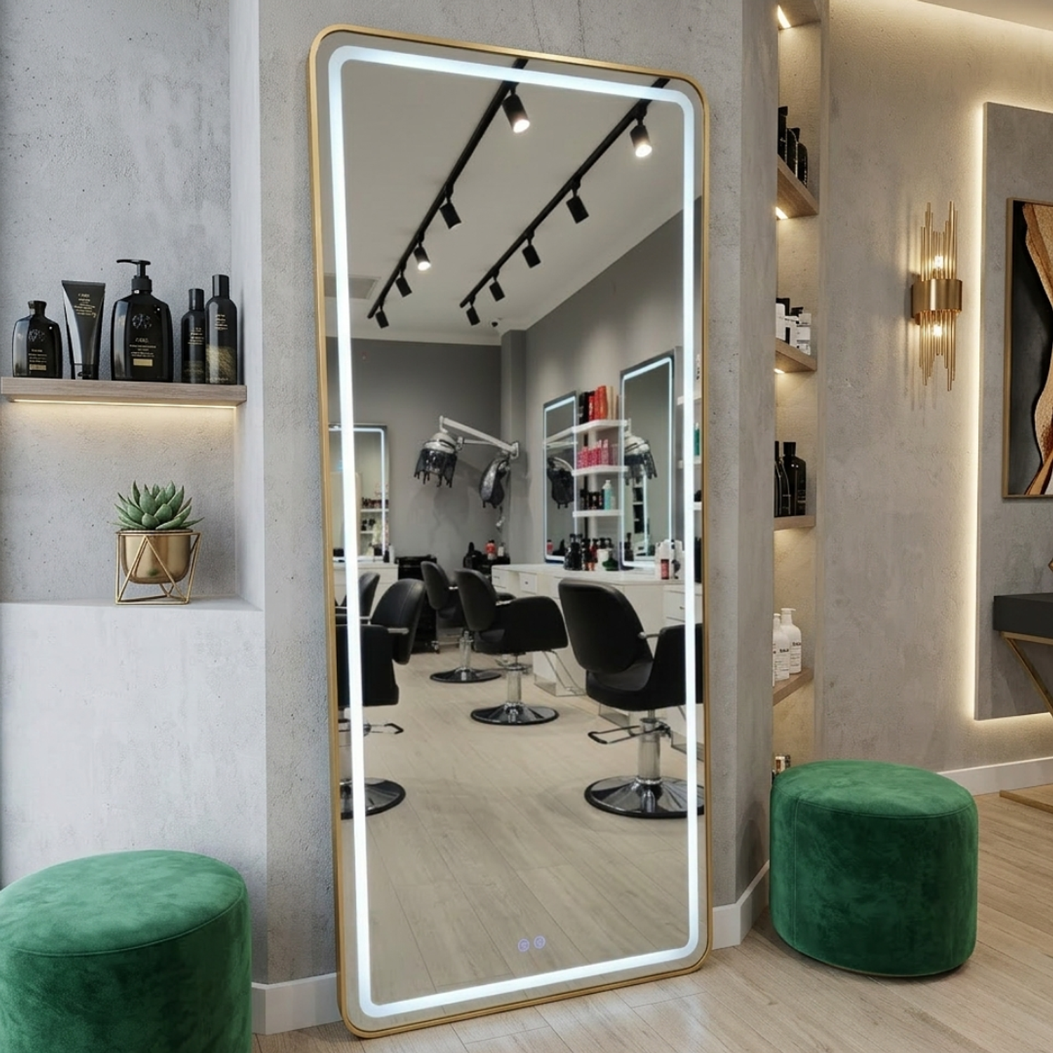 Espejo con Luz LED Rectangular 170x70 cm con Luz Regulable y Encendido Táctil Lumina Pro 3