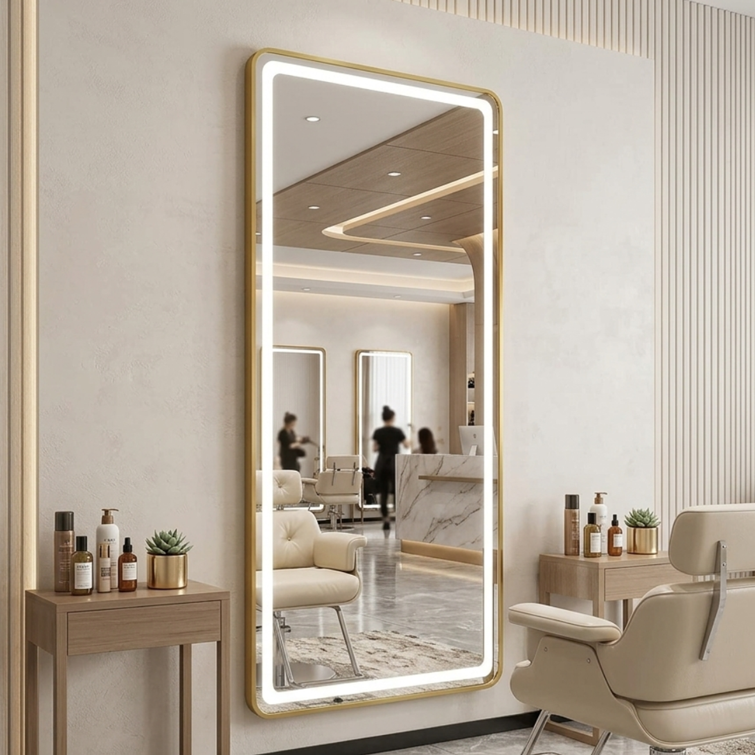 Espejo Moderno para Pared LED Rectangular 170x70 cm 3