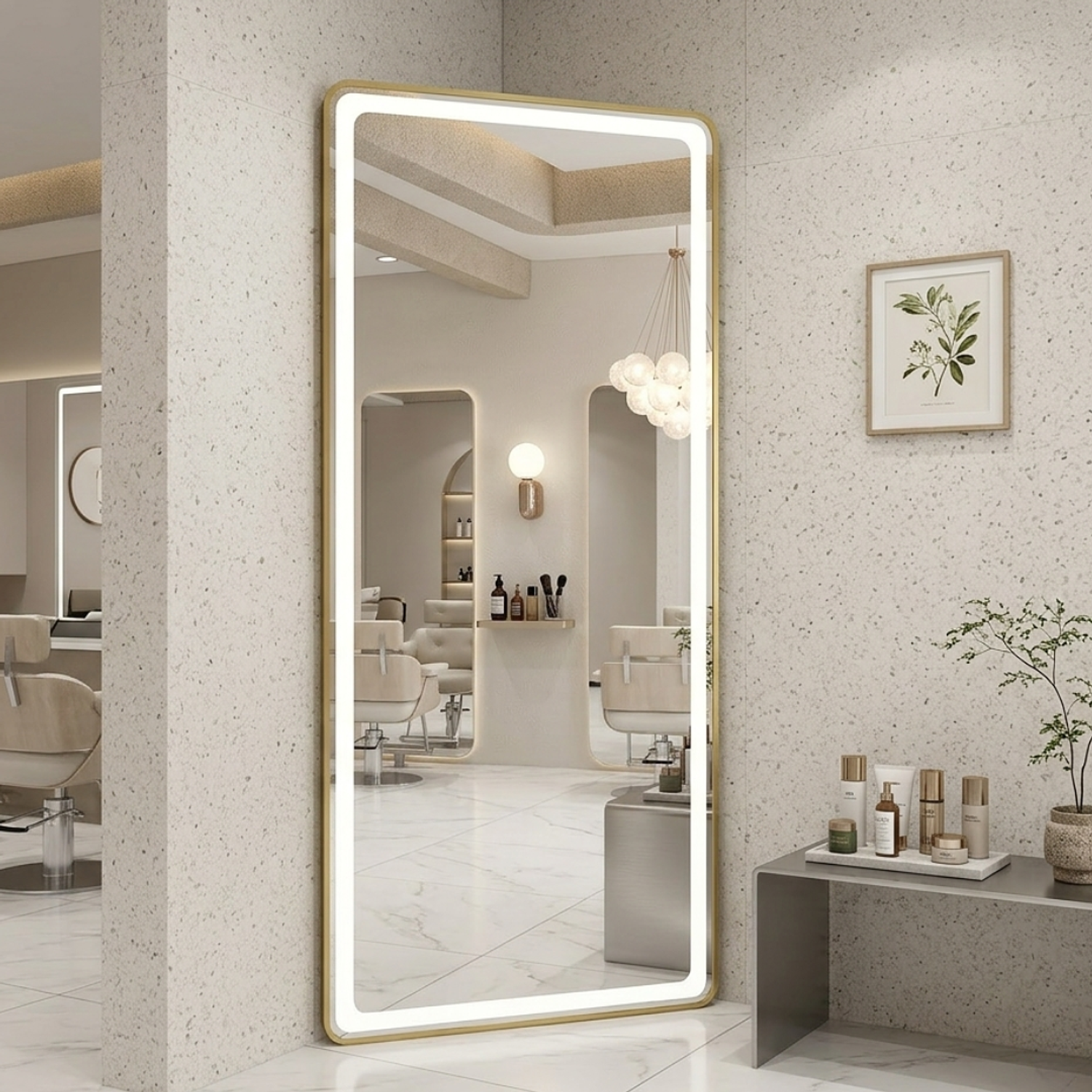 Espejo Moderno para Pared LED Rectangular 170x70 cm 4