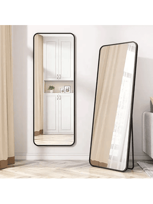 Espejo Moderno de Piso y Pared Rectangular con Marco Metálico 160 x 50 cm Aurora Frame